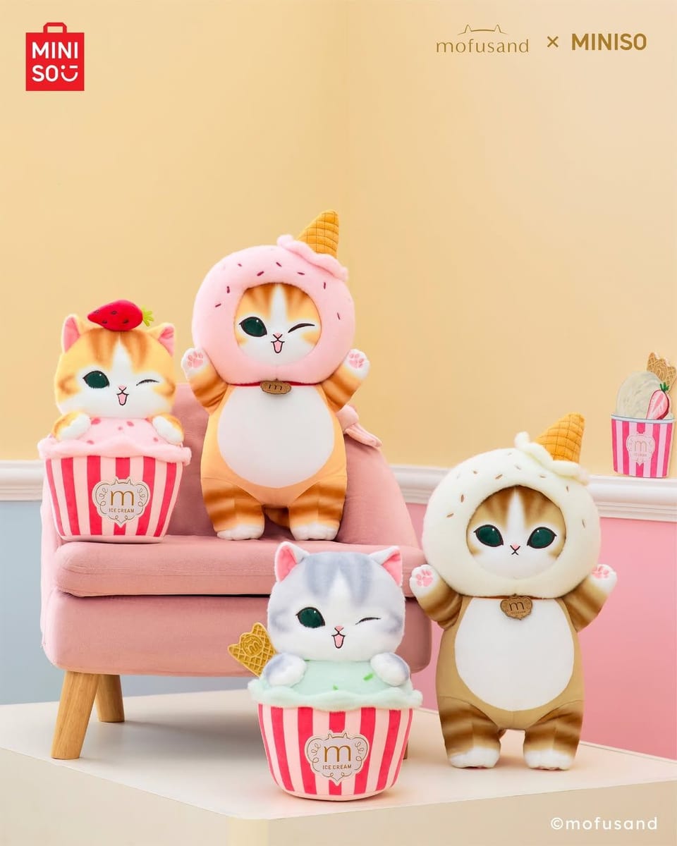 miniso mofusand ice cream collection